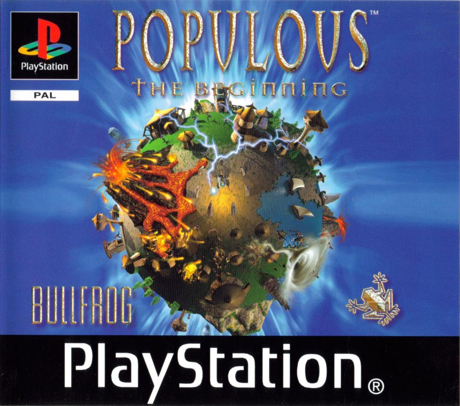 Populous The Beginning box art for Playstation